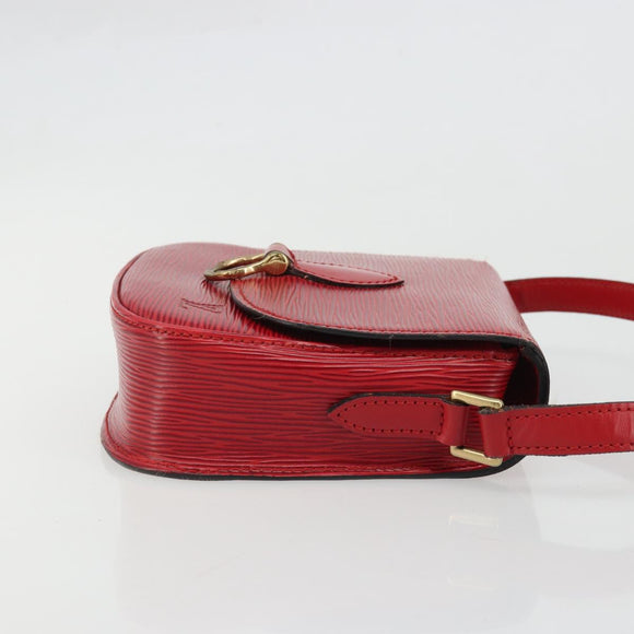 LOUIS VUITTON Epi Saint Cloud PM Shoulder Bag Red M52217 LV Auth 175585
