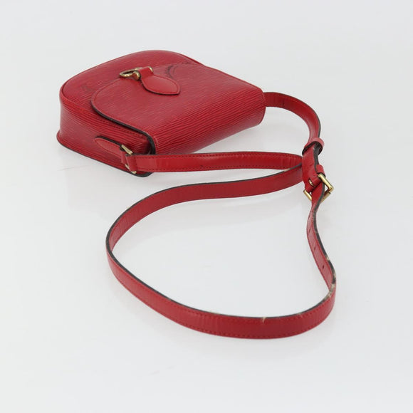 LOUIS VUITTON Epi Saint Cloud PM Shoulder Bag Red M52217 LV Auth 175585