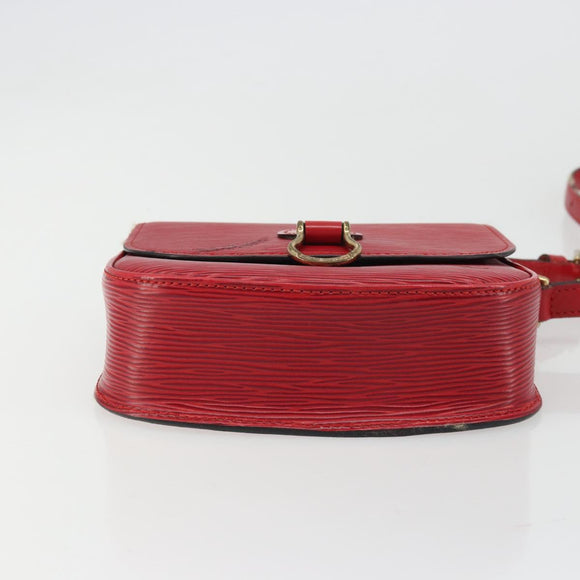LOUIS VUITTON Epi Saint Cloud PM Shoulder Bag Red M52217 LV Auth 175585