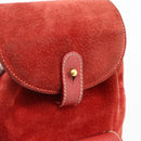 GUCCI Bamboo Backpack Suede Red Gold 003 2058 0030 Auth 175586-19