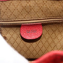 GUCCI Bamboo Backpack Suede Red Gold 003 2058 0030 Auth 175586-20