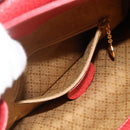 GUCCI Bamboo Backpack Suede Red Gold 003 2058 0030 Auth 175586-24