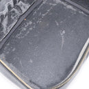 CHANEL Vanity Cosmetic Pouch Caviar Skin Black Gold CC Auth 175587-16
