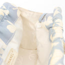 CHANEL COCO Mark Chain Shoulder Bag Canvas Light Blue Gold CC Auth 175589A-18