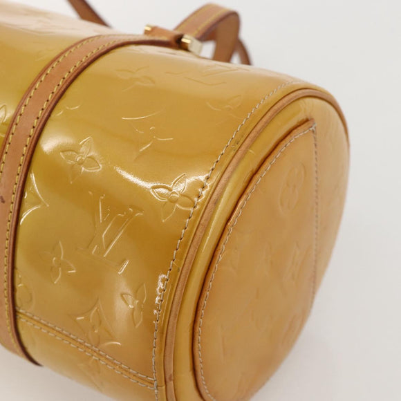 LOUIS VUITTON Monogram Vernis Bedford Hand Bag Beige M91006 LV Auth 175595