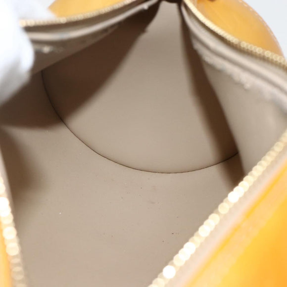 LOUIS VUITTON Monogram Vernis Bedford Hand Bag Beige M91006 LV Auth 175595