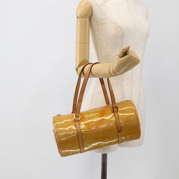 LOUIS VUITTON Monogram Vernis Bedford Hand Bag Beige M91006 LV Auth 175595