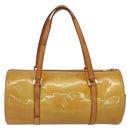 LOUIS VUITTON Monogram Vernis Bedford Hand Bag Beige M91006 LV Auth 175595-2