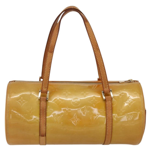 LOUIS VUITTON Monogram Vernis Bedford Hand Bag Beige M91006 LV Auth 175595