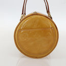 LOUIS VUITTON Monogram Vernis Bedford Hand Bag Beige M91006 LV Auth 175595-3