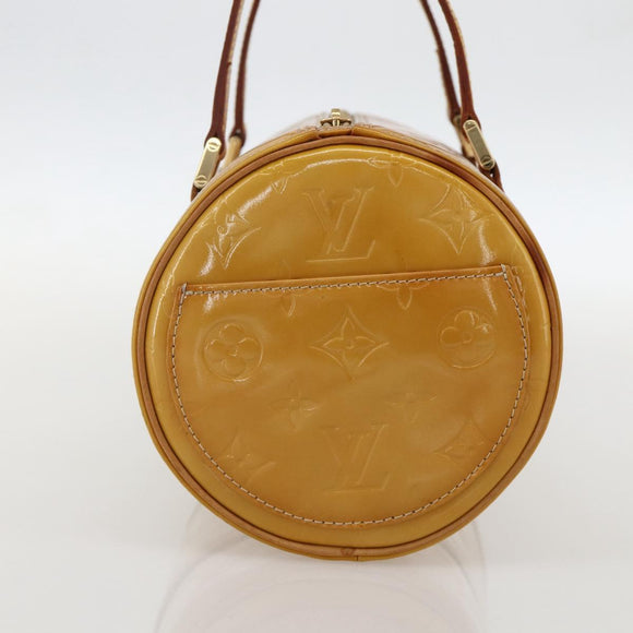 LOUIS VUITTON Monogram Vernis Bedford Hand Bag Beige M91006 LV Auth 175595