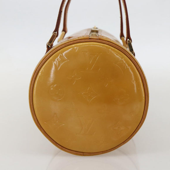 LOUIS VUITTON Monogram Vernis Bedford Hand Bag Beige M91006 LV Auth 175595
