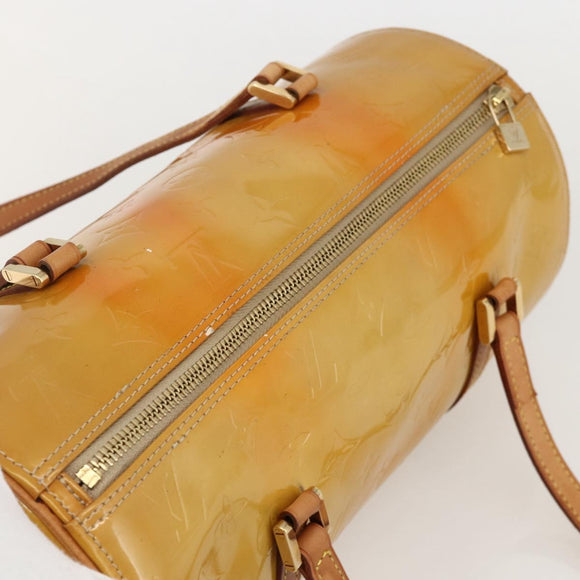 LOUIS VUITTON Monogram Vernis Bedford Hand Bag Beige M91006 LV Auth 175595