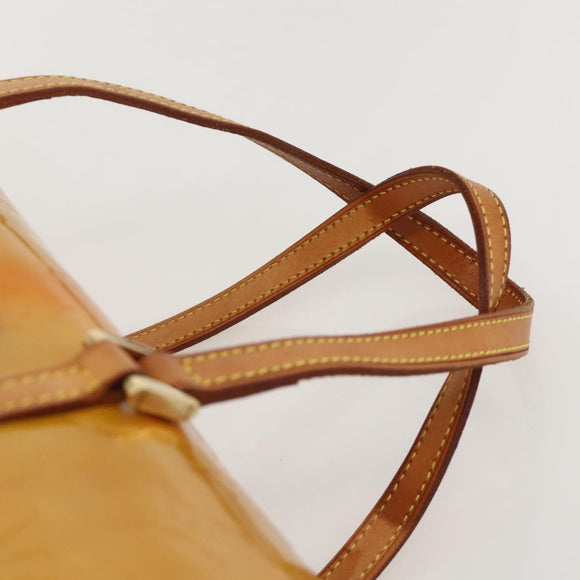 LOUIS VUITTON Monogram Vernis Bedford Hand Bag Beige M91006 LV Auth 175595