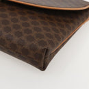CELINE Macadam Canvas Horse Carriage Bag PVC Leather Brown Gold Auth 175596A-9