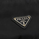 PRADA Shoulder Bag Nylon Black Silver Auth 175598-19