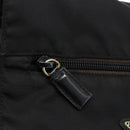 PRADA Shoulder Bag Nylon Black Silver Auth 175598-20