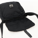 PRADA Shoulder Bag Nylon Black Silver Auth 175598-21