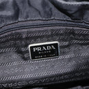 PRADA Shoulder Bag Nylon Black Silver Auth 175598-22