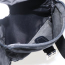 PRADA Shoulder Bag Nylon Black Silver Auth 175598-27