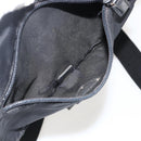 PRADA Shoulder Bag Nylon Black Silver Auth 175598-11