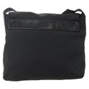 PRADA Shoulder Bag Nylon Black Silver Auth 175598-2