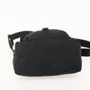 PRADA Shoulder Bag Nylon Black Silver Auth 175598-5