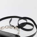 Salvatore Ferragamo Gancini Bag Patent leather 2way Black Silver Auth 175600A-15