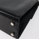 Salvatore Ferragamo Gancini Bag Patent leather 2way Black Silver Auth 175600A-18