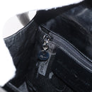 Salvatore Ferragamo Gancini Bag Patent leather 2way Black Silver Auth 175600A-21