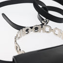 Salvatore Ferragamo Gancini Bag Patent leather 2way Black Silver Auth 175600A-14
