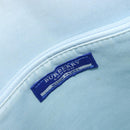 BURBERRY Chain Blue Label Tote Bag Cotton Light Blue Gold Auth 175604A-15