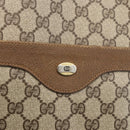 GUCCI GG Supreme Web Sherry Line Tote Bag PVC Beige Red 120 02 003 Auth 175605-17