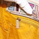 FENDI Zucca Canvas Tote Bag PVC Multicolor Gold Auth 175608-20