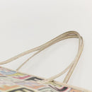 FENDI Zucca Canvas Tote Bag PVC Multicolor Gold Auth 175608-8