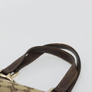 GUCCI GG Canvas Abbey Hand Bag Beige Gold 130739 Auth 175609-8