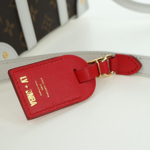 LOUIS VUITTON Monogram NBA Soft Trunk Phone Box Bag White M80102 Auth 175616SAM