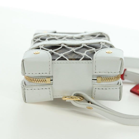 LOUIS VUITTON Monogram NBA Soft Trunk Phone Box Bag White M80102 Auth 175616SAM