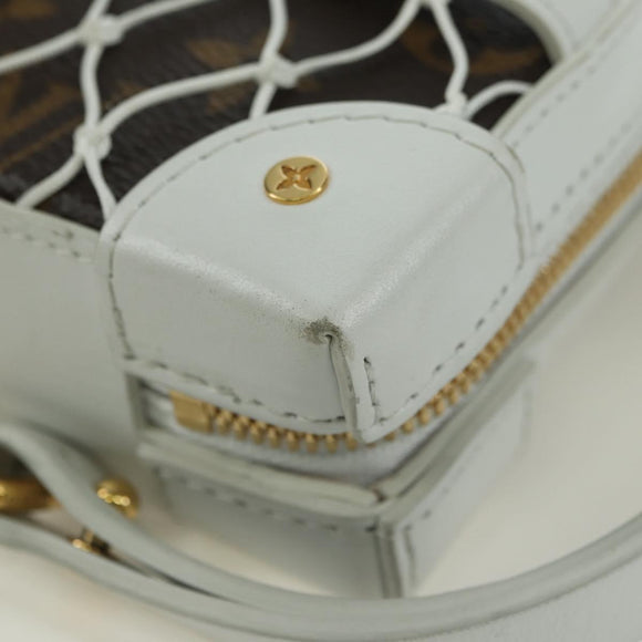LOUIS VUITTON Monogram NBA Soft Trunk Phone Box Bag White M80102 Auth 175616SAM