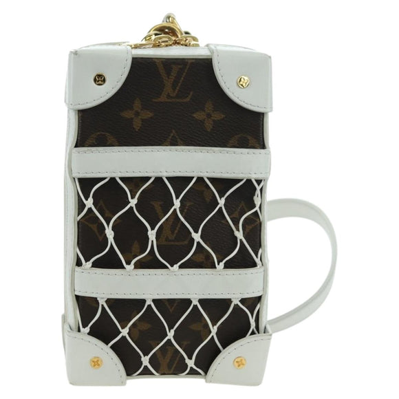 LOUIS VUITTON Monogram NBA Soft Trunk Phone Box Bag White M80102 Auth 175616SAM