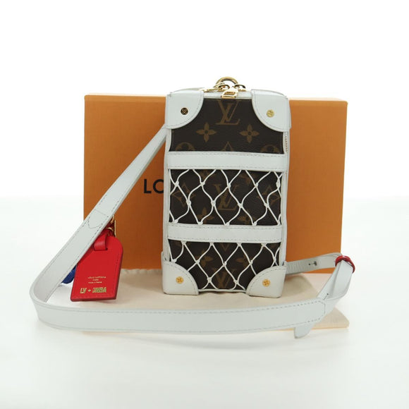 LOUIS VUITTON Monogram NBA Soft Trunk Phone Box Bag White M80102 Auth 175616SAM