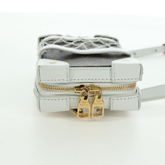 LOUIS VUITTON Monogram NBA Soft Trunk Phone Box Bag White M80102 Auth 175616SAM