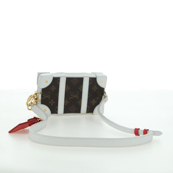 LOUIS VUITTON Monogram NBA Soft Trunk Phone Box Bag White M80102 Auth 175616SAM