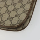 GUCCI GG Supreme Web Sherry Line Bag PVC Beige Gold 10 02 037 Auth 175617-14