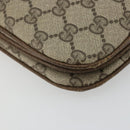 GUCCI GG Supreme Web Sherry Line Bag PVC Beige Gold 10 02 037 Auth 175617-15