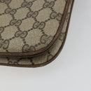 GUCCI GG Supreme Web Sherry Line Bag PVC Beige Gold 10 02 037 Auth 175617-16