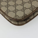 GUCCI GG Supreme Web Sherry Line Bag PVC Beige Gold 10 02 037 Auth 175617-17