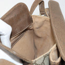 GUCCI GG Supreme Web Sherry Line Bag PVC Beige Gold 10 02 037 Auth 175617-20