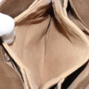 GUCCI GG Supreme Web Sherry Line Bag PVC Beige Gold 10 02 037 Auth 175617-23