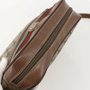 GUCCI GG Supreme Web Sherry Line Bag PVC Beige Gold 001 44 6655 Auth 175618-6